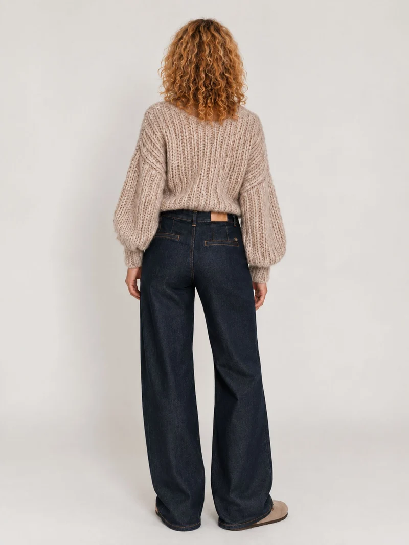 LTB - ILIANA, Chino Jeans, Mid Waist, Wide Leg, Rinsed Wash