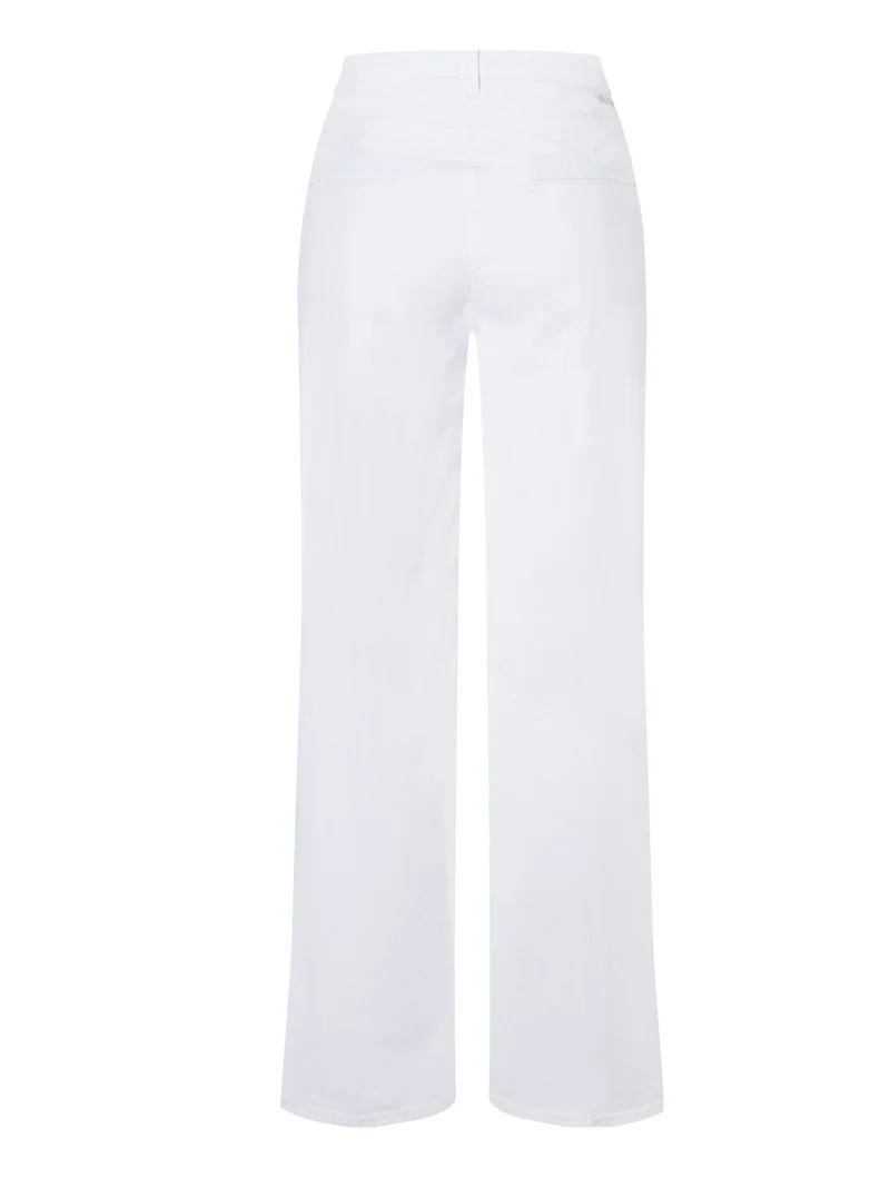 MAC - MAC JEANS - CHINO WIDE, High Waist, Super light denim, White Denim