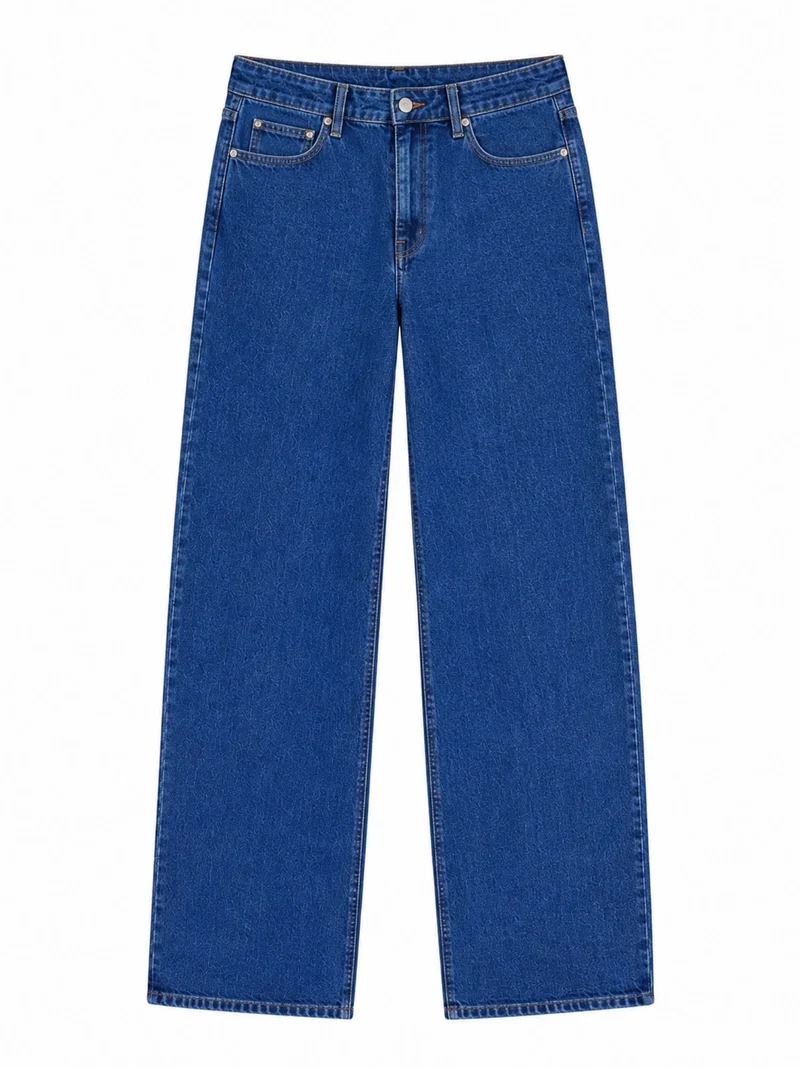MAVI - Leila, Mid Waist, Baggy Barrel Jeans, Dark Vintage 90`s