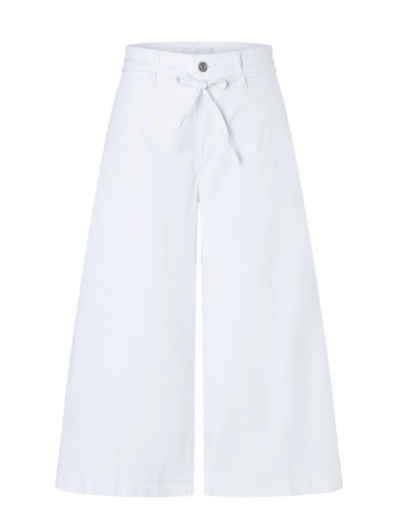 MAC - WENDY, Palazzo, Ultra Light Denim, High Waist, White Denim