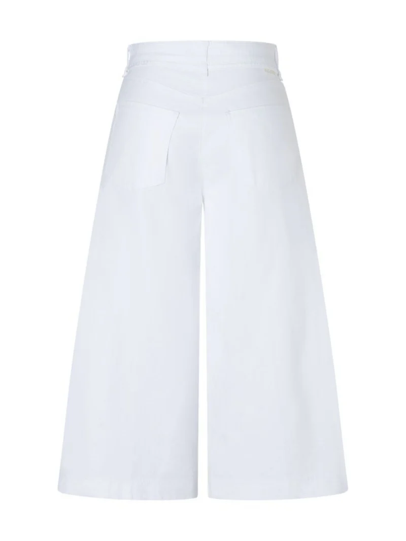 MAC - WENDY, Palazzo, Ultra Light Denim, High Waist, White Denim