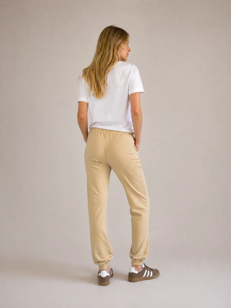 BOGILVY - STELLA, Straight Fit, Sweatpants, Mid Rise, CACAO