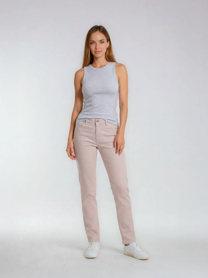 PIONEER - BETTY Jeans, Straight Fit, Mid-Waist, Beige