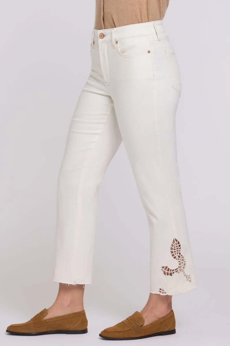 Marilyn Straight Ankle Jeans | Vintage White