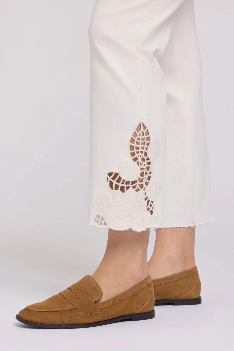 Marilyn Straight Ankle Jeans | Vintage White