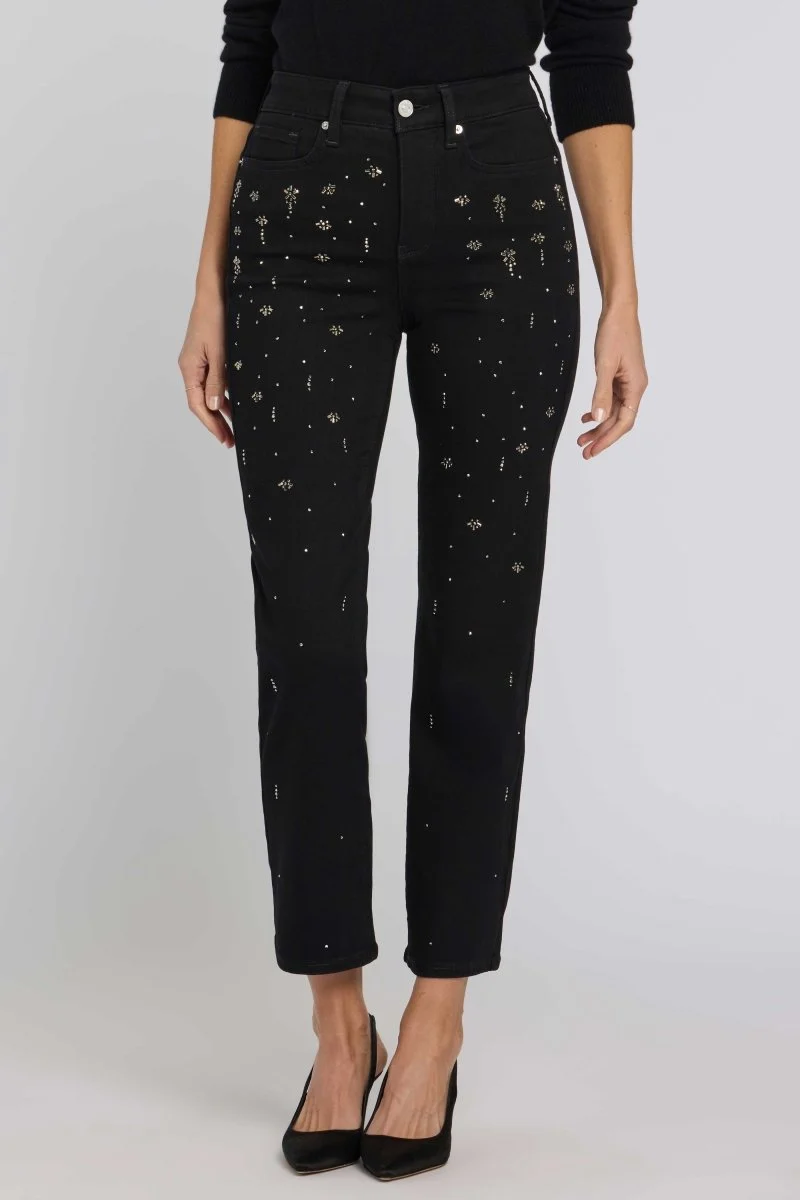 Marilyn Straight Jeans in Sure Stretch® Denim | Black Rinse