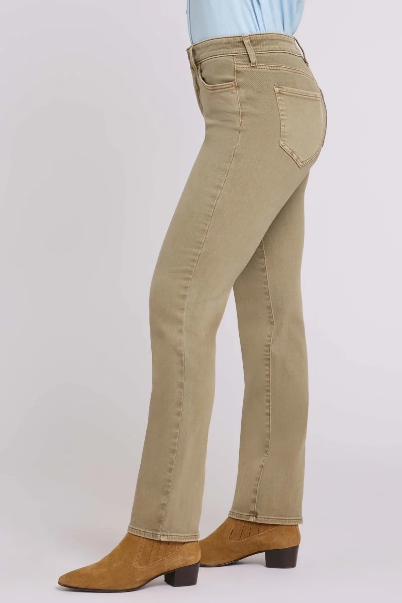 Marilyn Straight Jeans mit High Waist | Retro Travertine