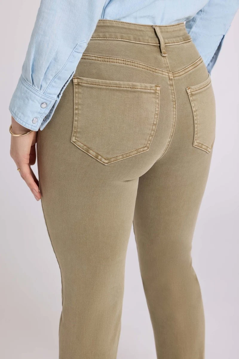 Marilyn Straight Jeans mit High Waist | Retro Travertine