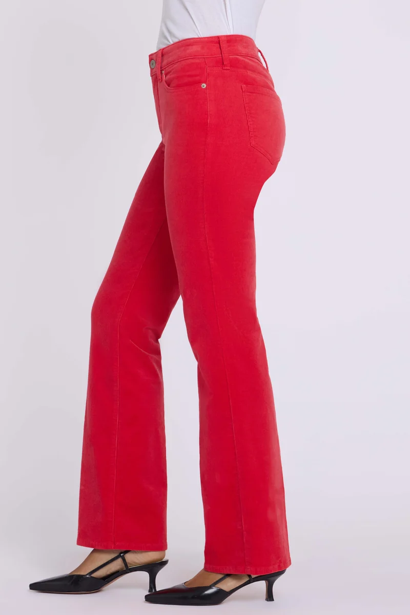 Brooklyn Bootcut Hose aus feinem Stretch-Cord | Camellia