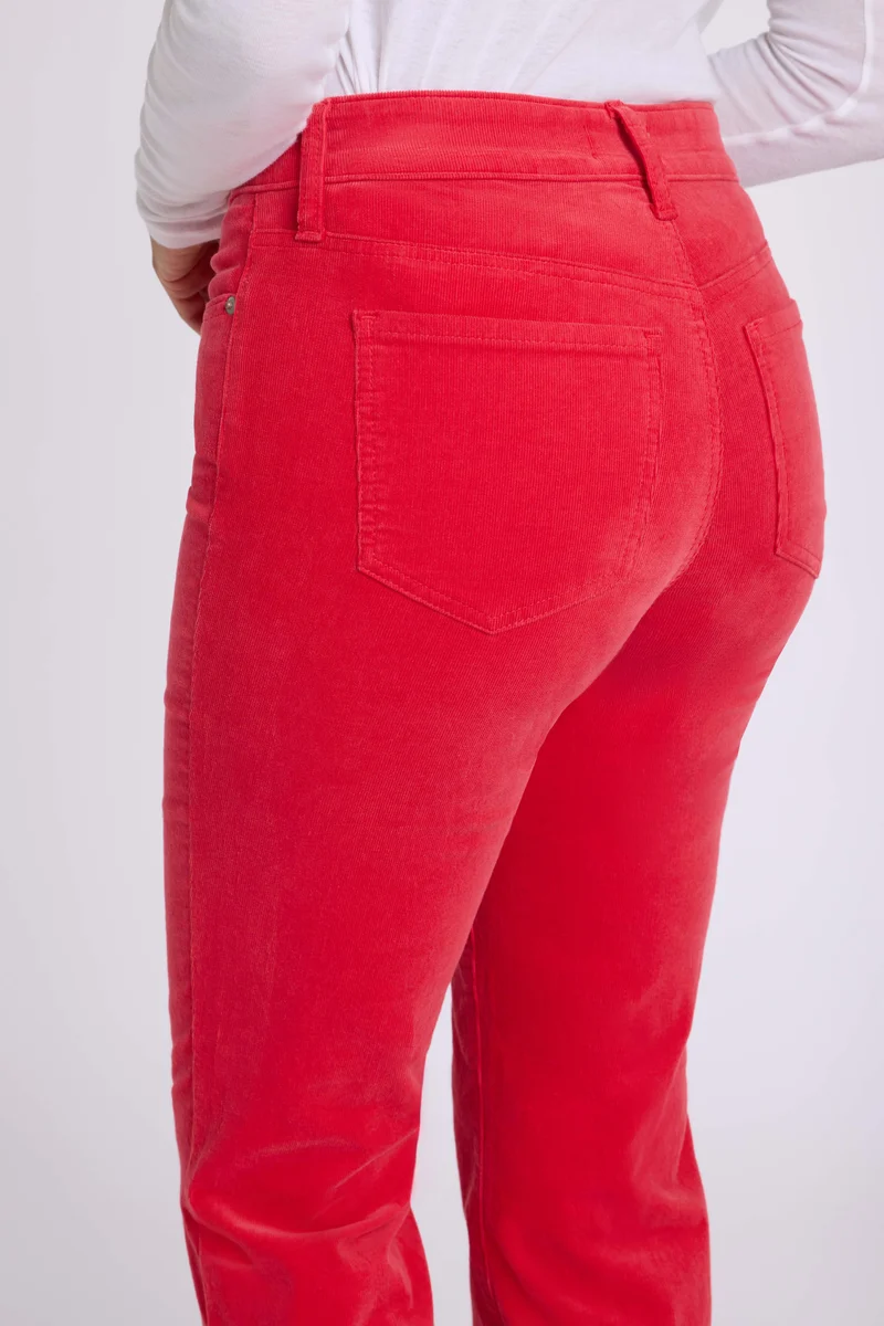 Brooklyn Bootcut Hose aus feinem Stretch-Cord | Camellia
