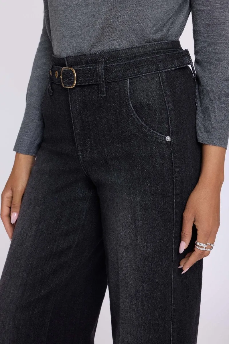 Gracie Wide Leg Jeans mit High Waist | Viola Black