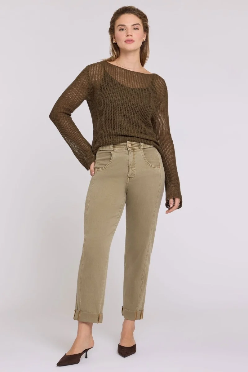 Kasey Stovepipe 7/8-Jeans mit Extra High Waist | Retro Travertine