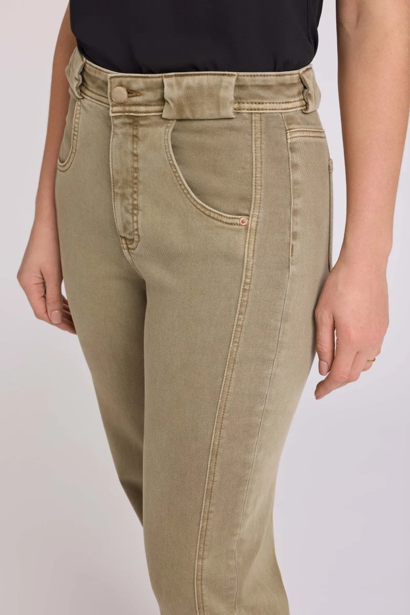 Kasey Stovepipe 7/8-Jeans mit Extra High Waist | Retro Travertine