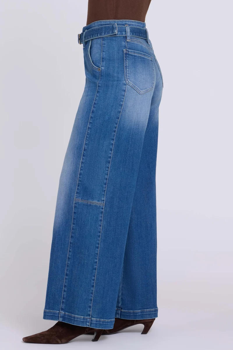 Gracie Wide Leg Jeans mit High Waist | Agave