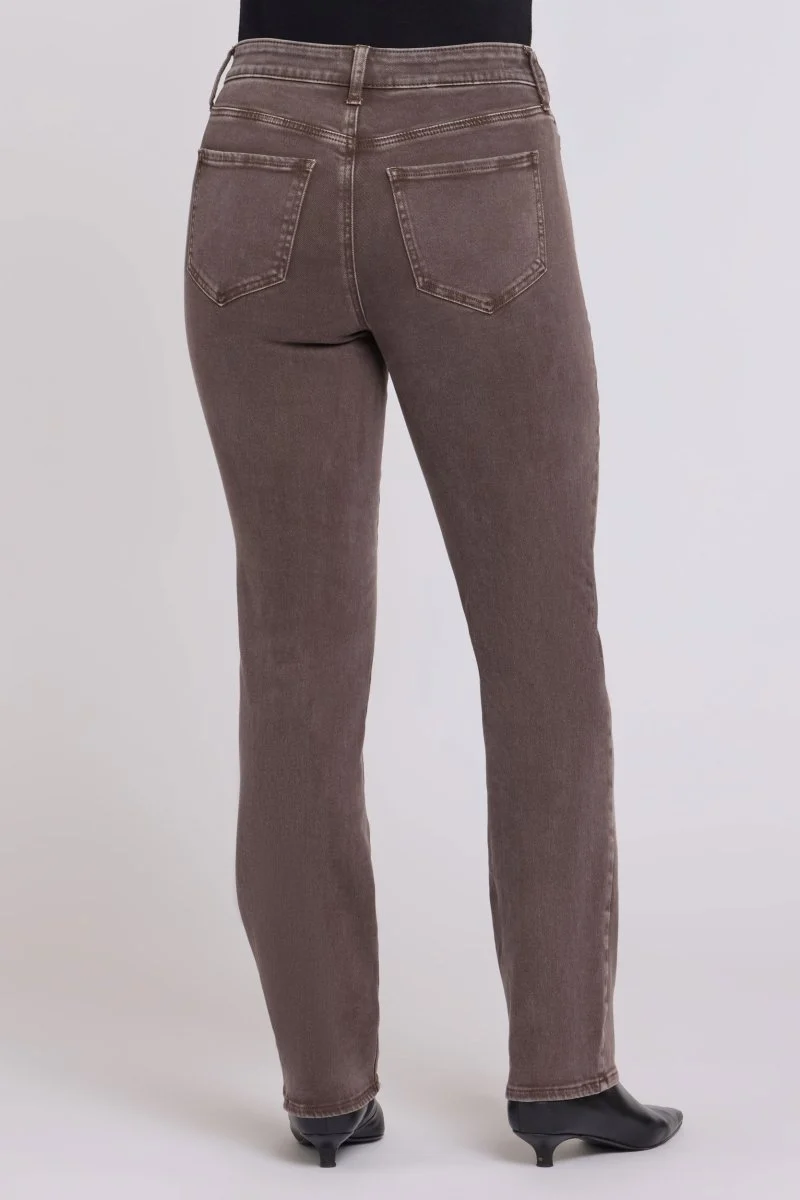 Marilyn Straight Jeans mit High Waist | Retro Espresso