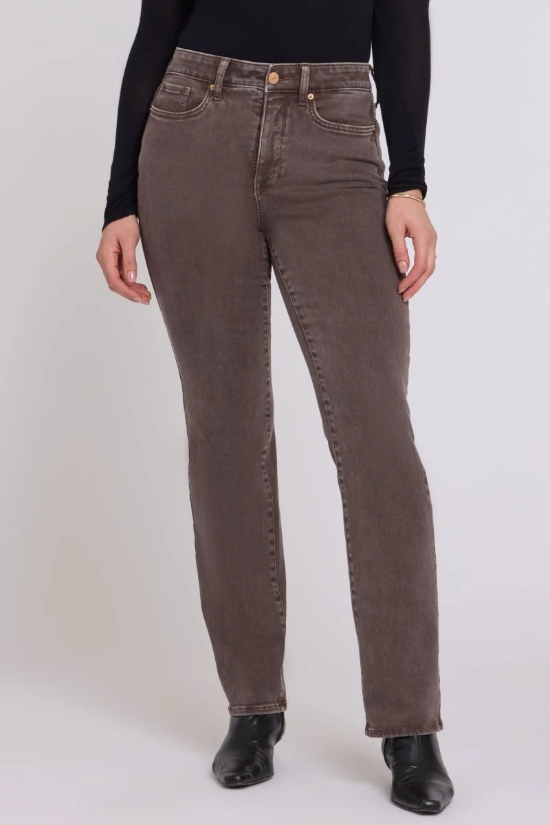 Marilyn Straight Jeans mit High Waist | Retro Espresso