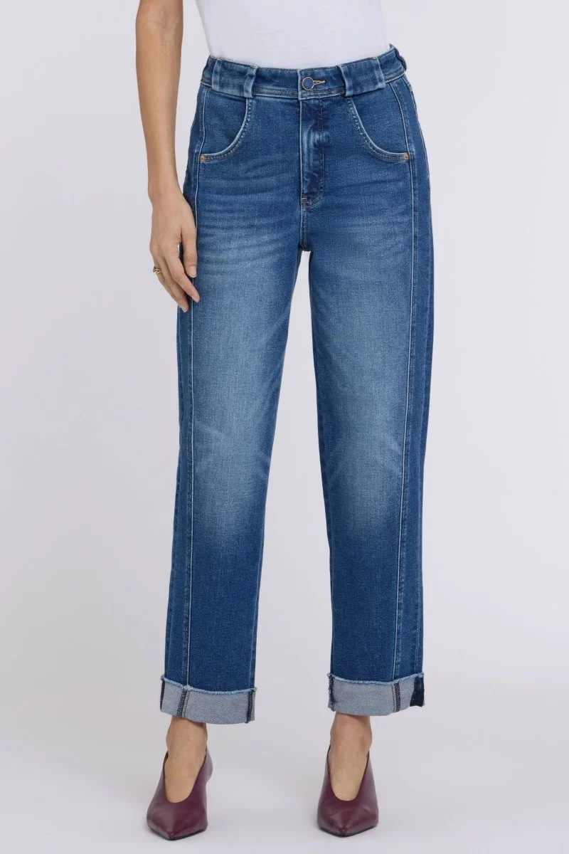 Kasey Stovepipe 7/8-Jeans mit Extra High Waist | Anthurium