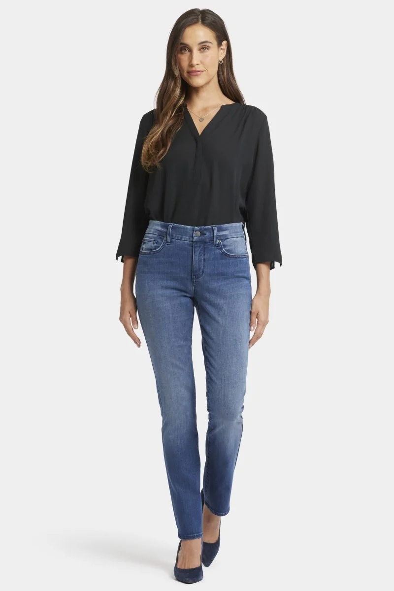 Sheri Slim Jeans Dunkelblau Waist-Match™ Denim | Cascade Wave