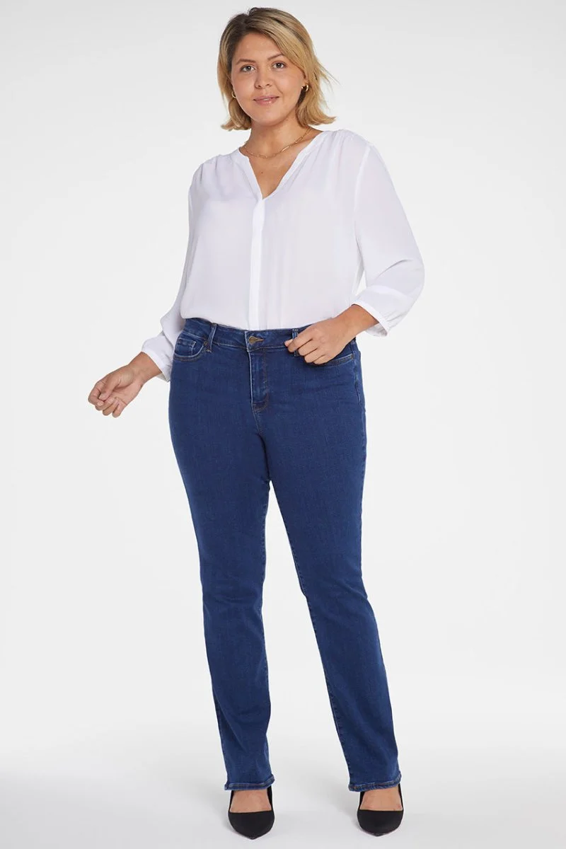 Marilyn Straight Jeans Mittelblau Premium Denim (Plus) | Quinn