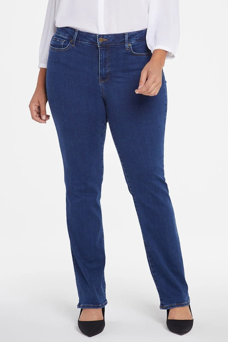 Marilyn Straight Jeans Mittelblau Premium Denim (Plus) | Quinn