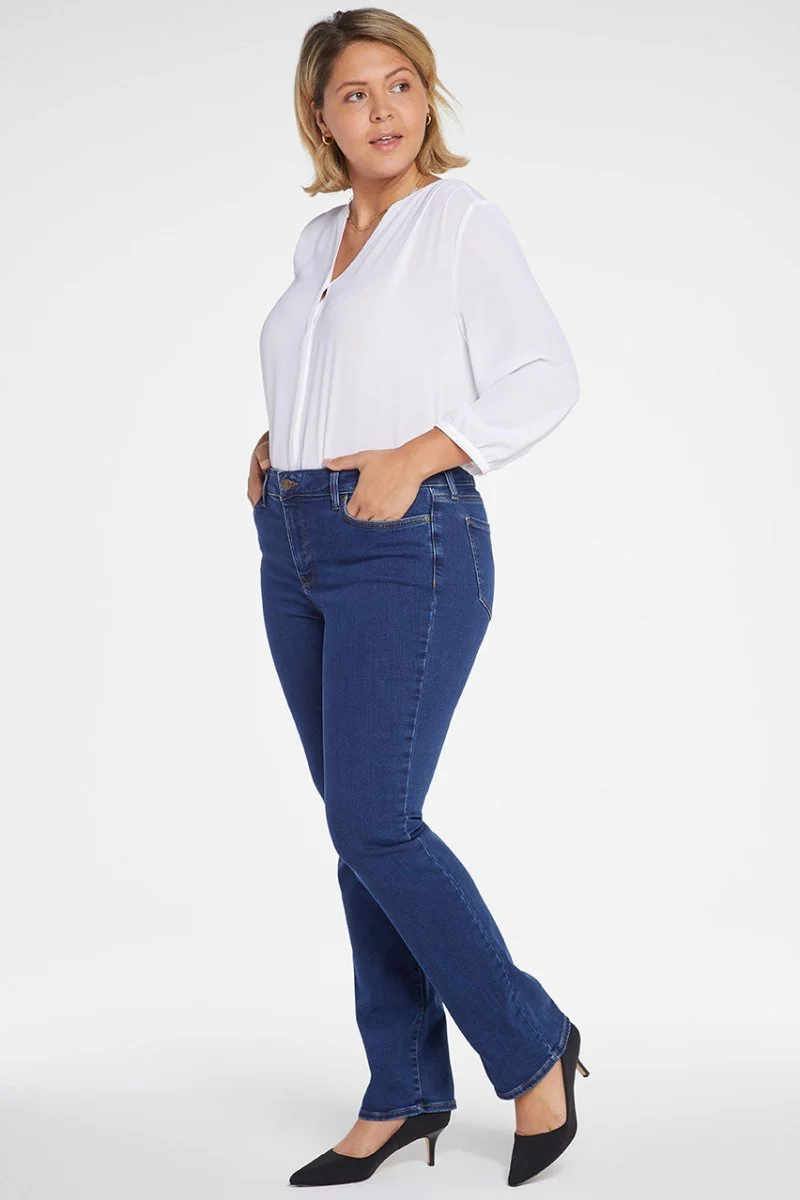 Marilyn Straight Jeans Mittelblau Premium Denim (Plus) | Quinn