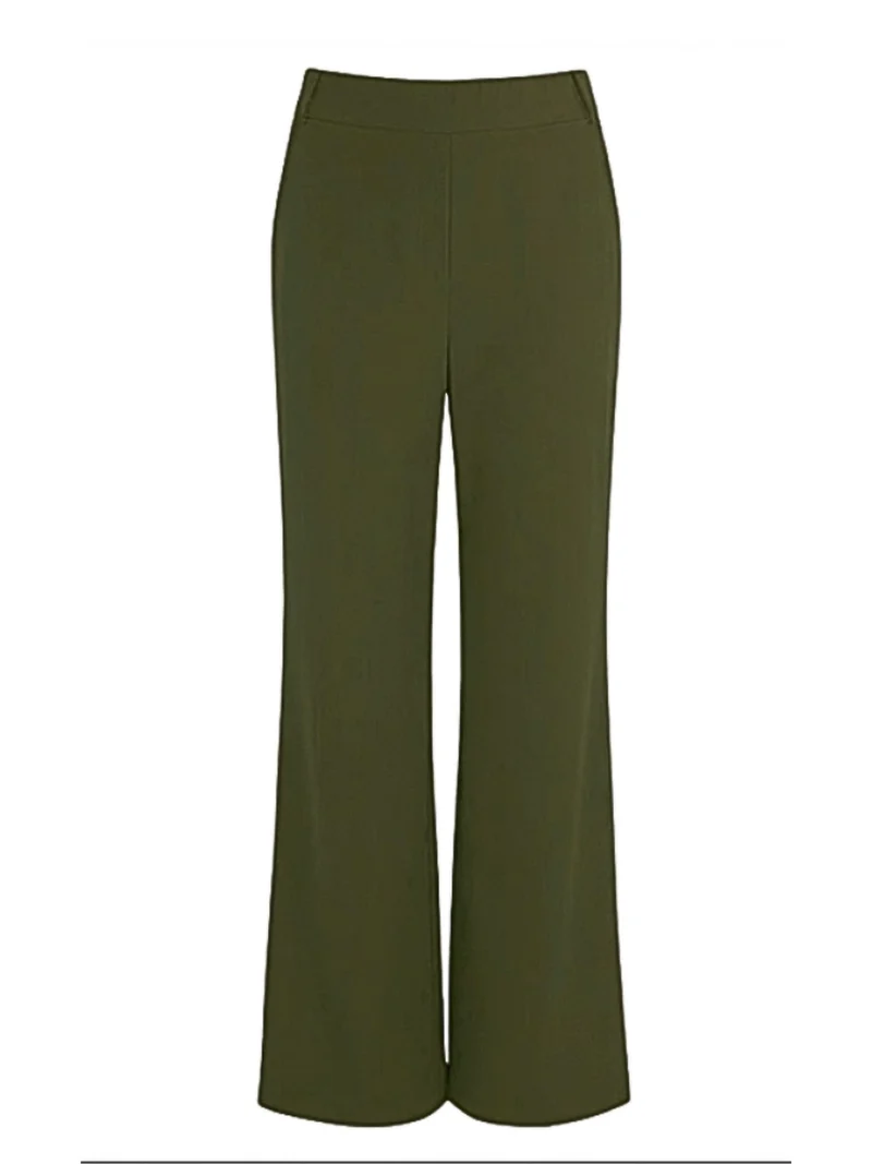ONLY M -Travel-Wear Strong – Damen Stoffhose in Straight Fit und High Waist, Khaki