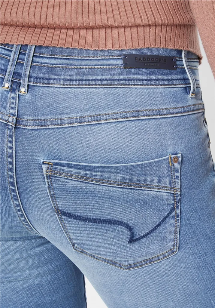 PADDOCKS - LUCY Motion & Comfort Denim, Mid Waist, Slim Fit, Blue Stone