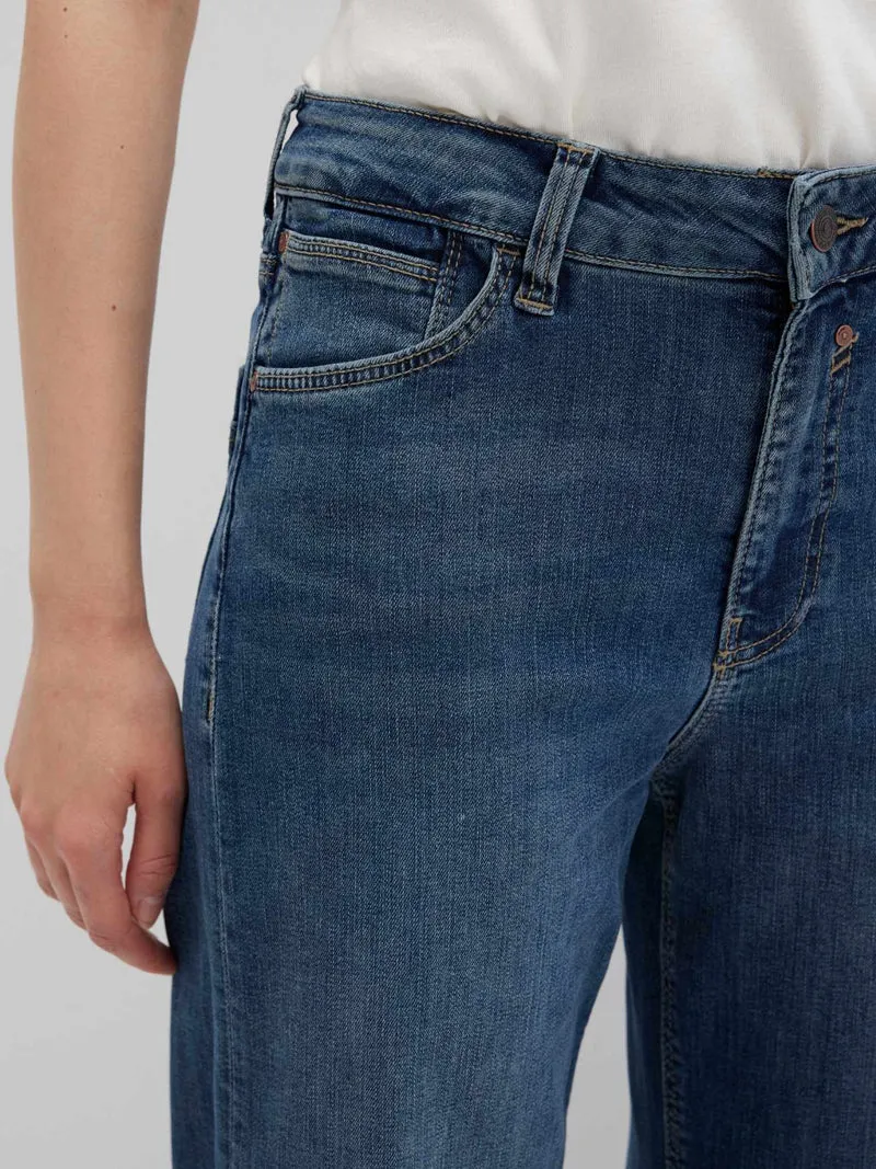 MAVI - MALIBU, High Waist, Loose Wide Leg, Indigo Shades Str