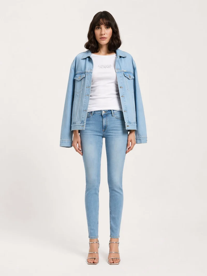 CROSS JEANS - ALAN, Skinny Fit, Mid-Waist, Light Blue