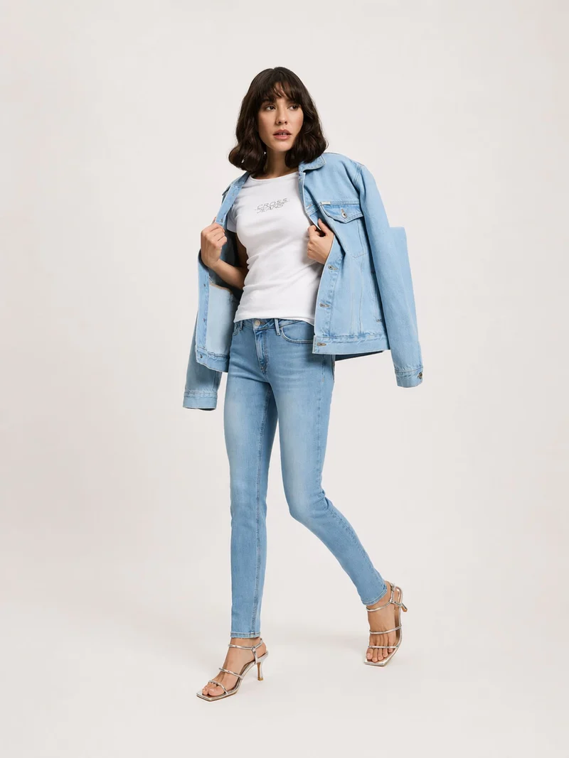 CROSS JEANS - ALAN, Skinny Fit, Mid-Waist, Light Blue