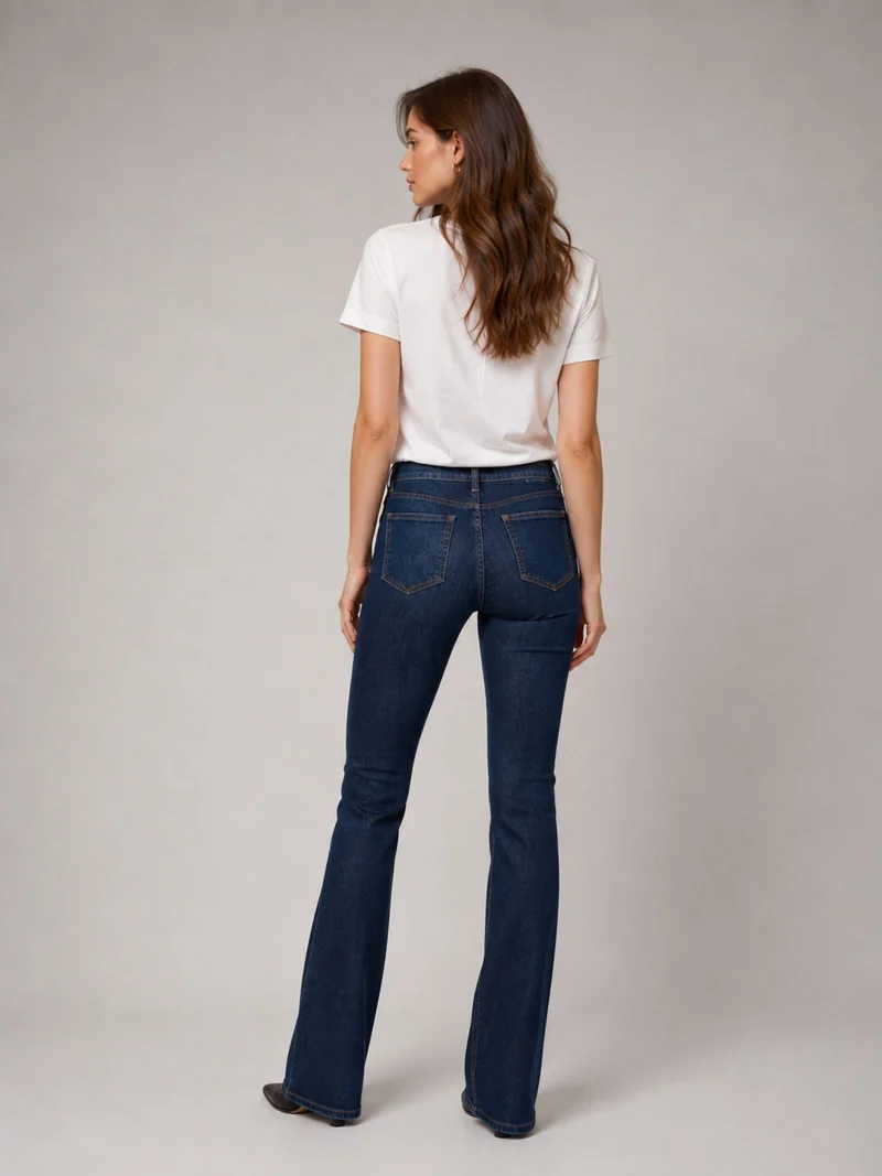 MAVI - Bella, Mid-Waist, Slim Bootcut, Dark Smokey Blue