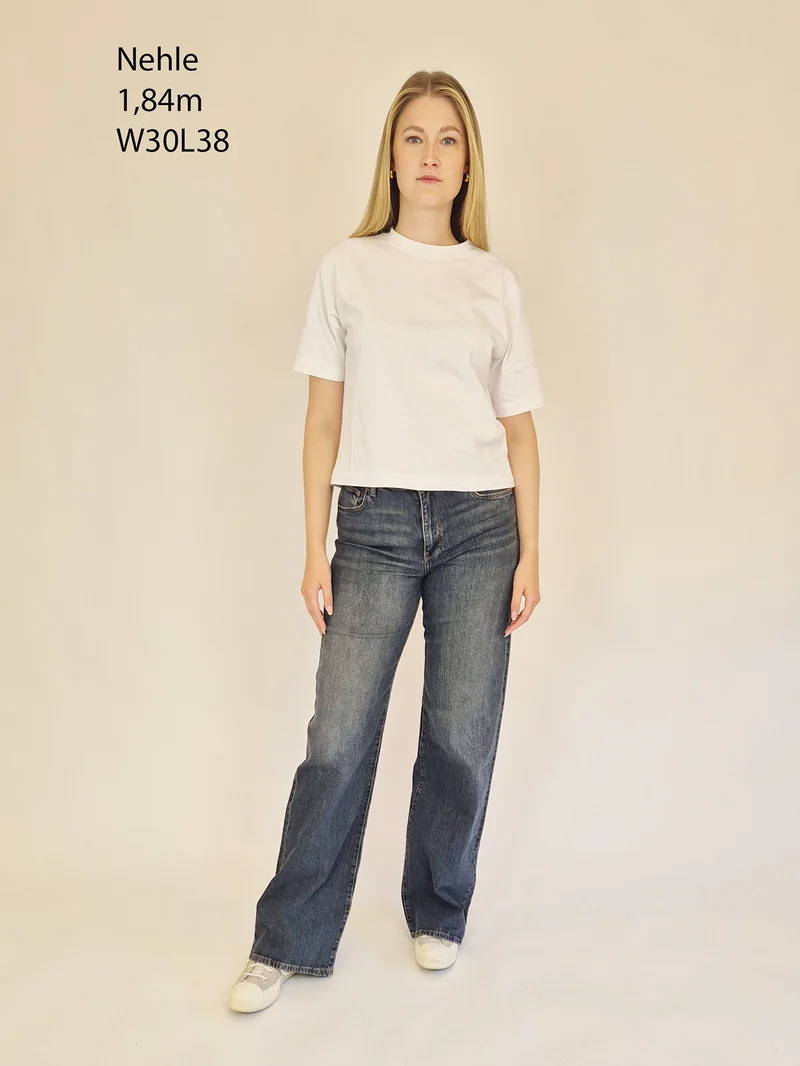 MAVI - MALIBU, High Waist, Loose Wide Leg, Dark Vintage 90`s