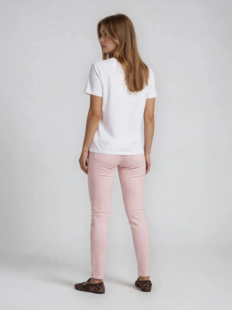 WHITEFIVE - ASH, High-Waist, Straight Fit, Rosa