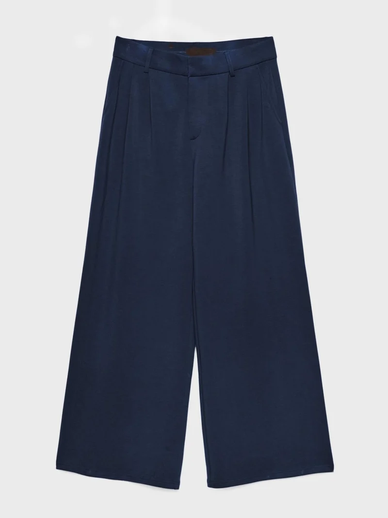 Bogilvy - LIV - Damenstoffhose mit weichem Griff, Mid-Waist, Navy