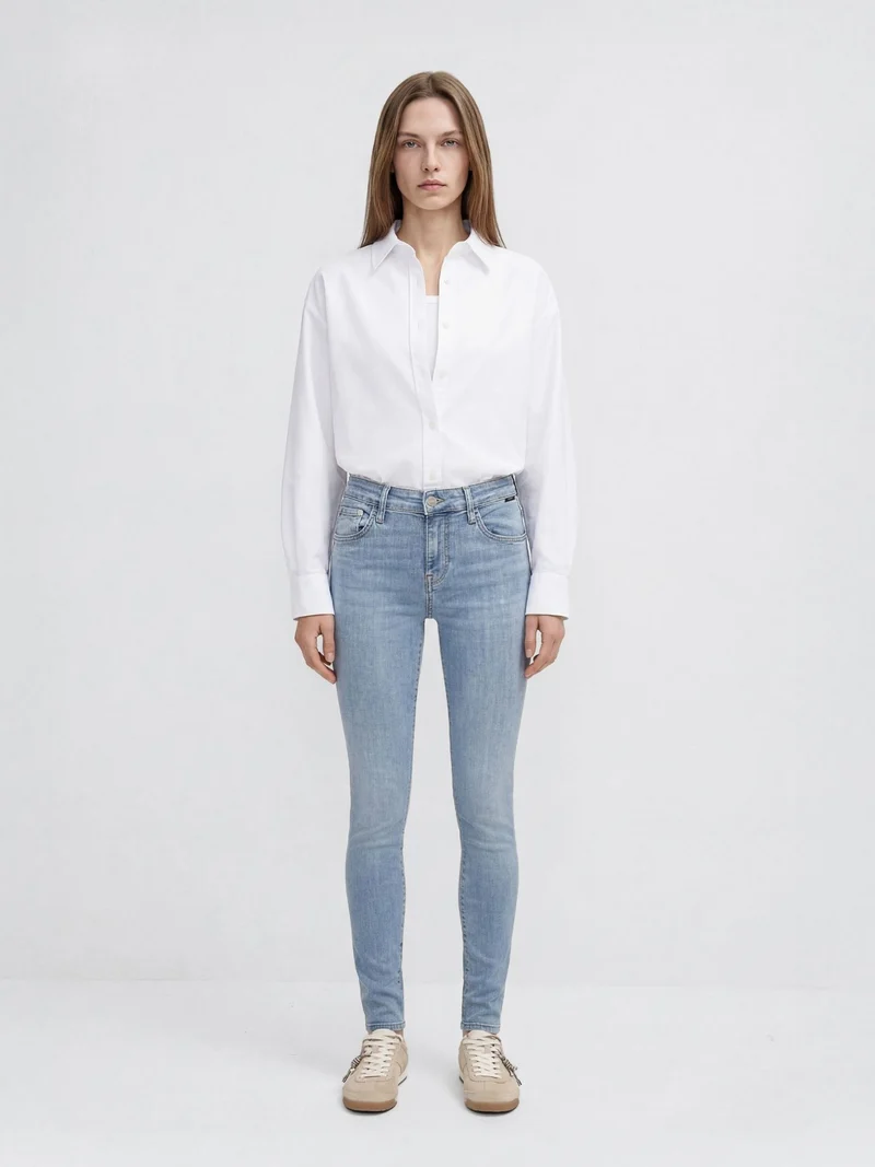 MAVI - ADRIANA, Skinny Fit, Mid-Waist, LT Brushed Str