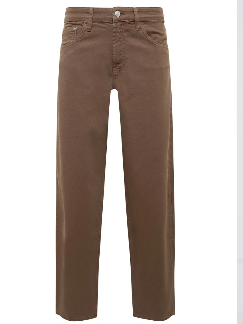 MAVI - Leila, Mid Waist, Baggy Barrel Jeans, Morel Denim