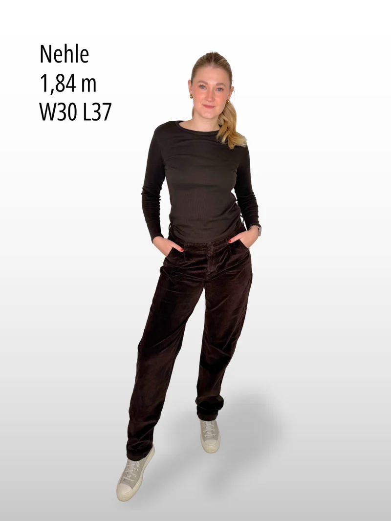 MAVI - LAURA, Baggy,High Waist, Cordhose, Chocolate