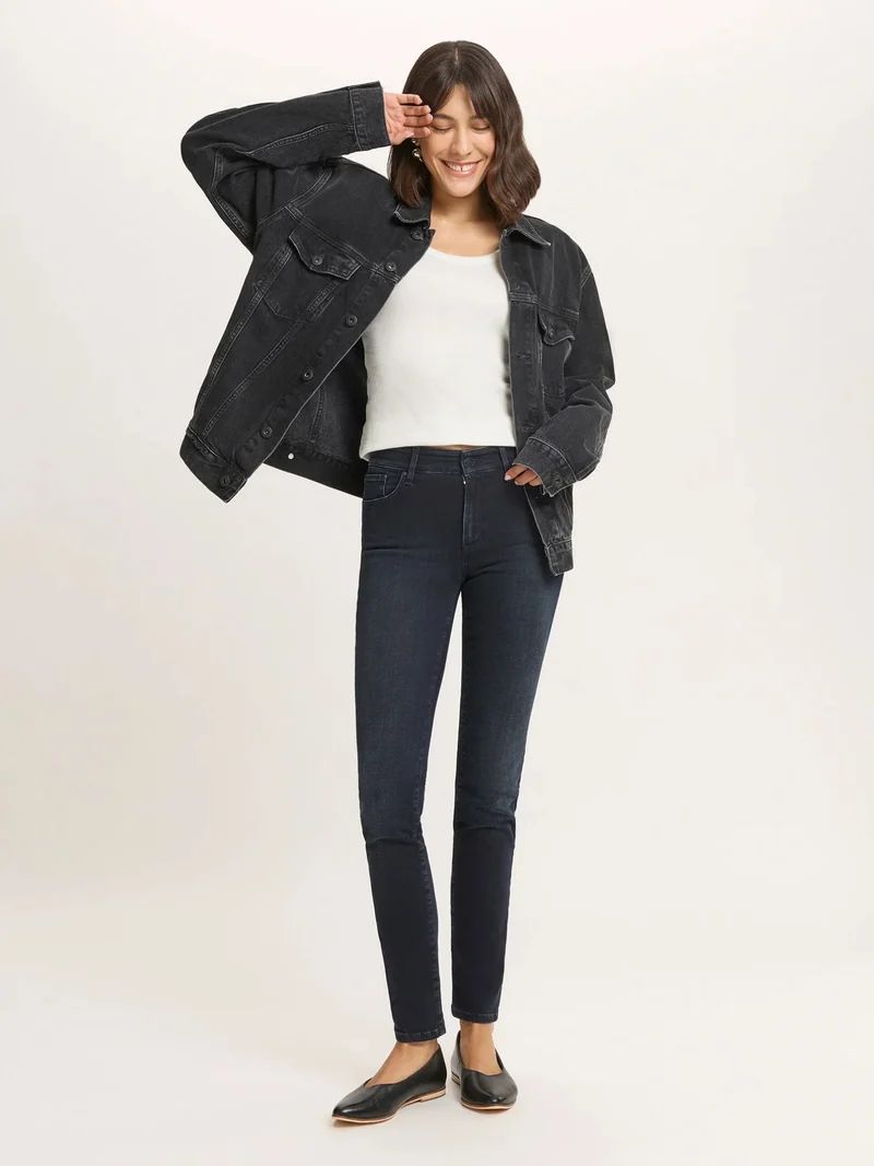 CROSS JEANS - ANYA Jeans, Slim Fit, High-Waist, Blue Black