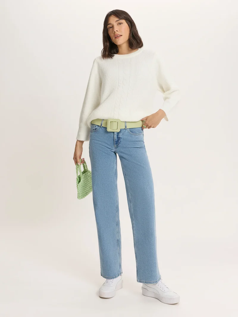 CROSS JEANS - Straight Fit-Jeans, Low-Waist, Light Blue