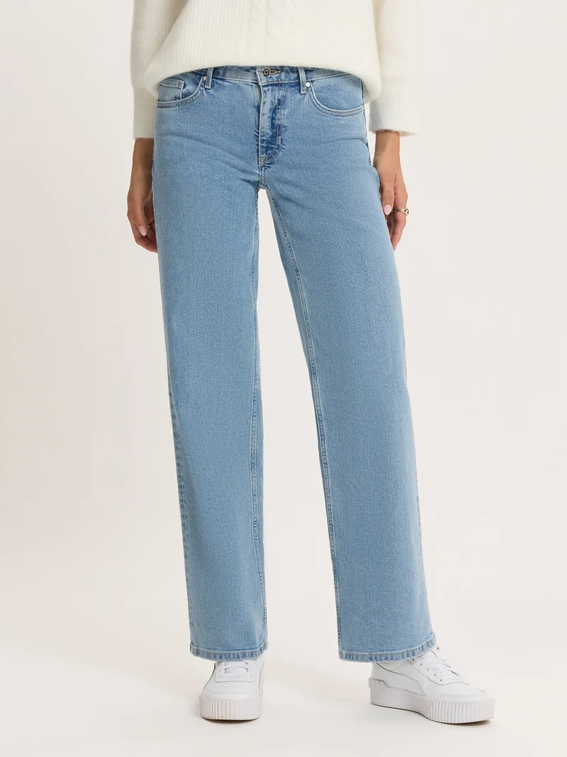 CROSS JEANS - Straight Fit-Jeans, Low-Waist, Light Blue