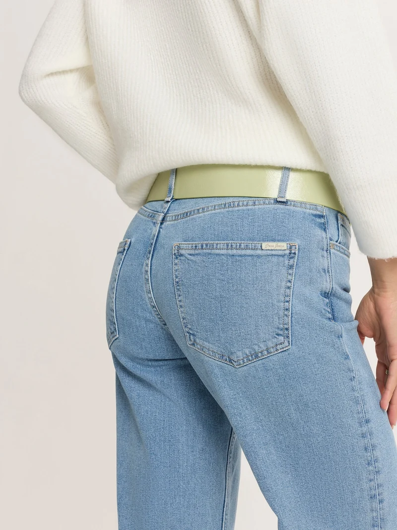 CROSS JEANS - Straight Fit-Jeans, Low-Waist, Light Blue