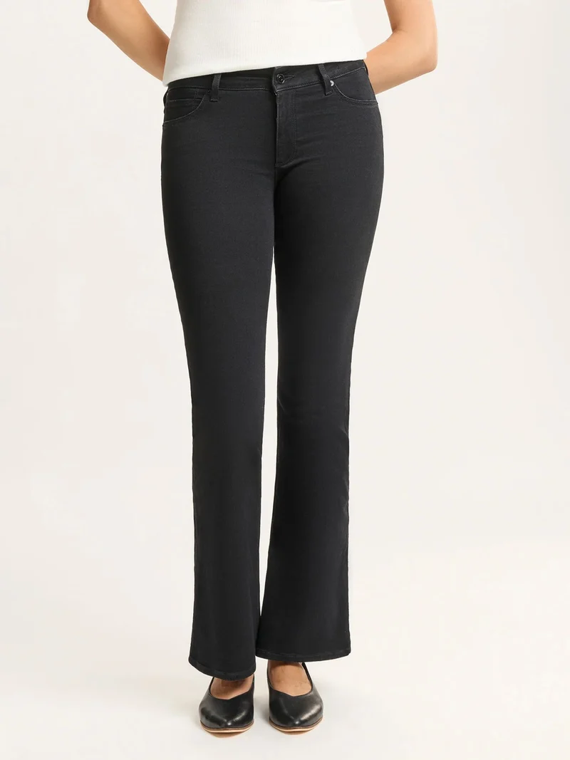 CROSS JEANS - FAYE, Bootcut, High-Waist, Black