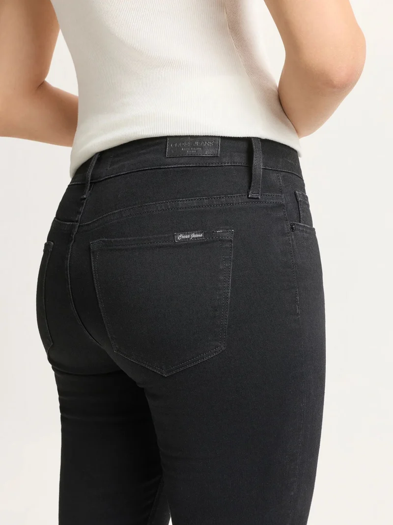 CROSS JEANS - FAYE, Bootcut, High-Waist, Black