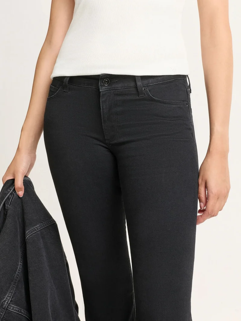 CROSS JEANS - FAYE, Bootcut, High-Waist, Black