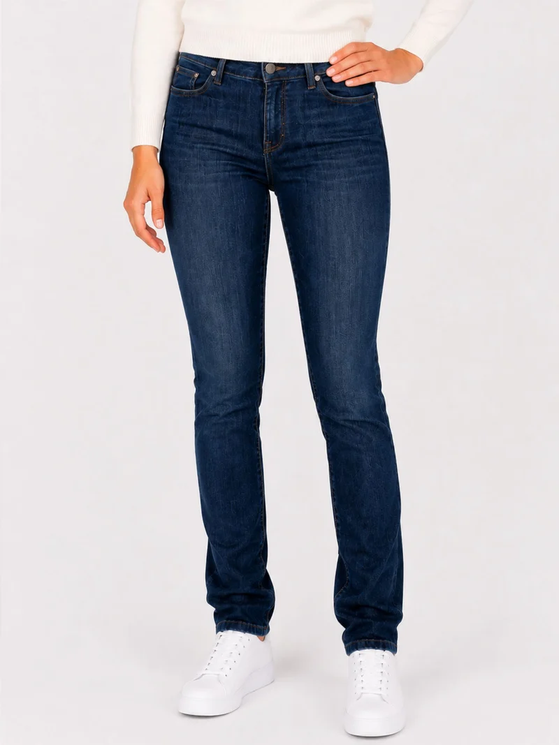MAC - MELANIE, Straight Fit, High-Waist, Trendy mid Blue