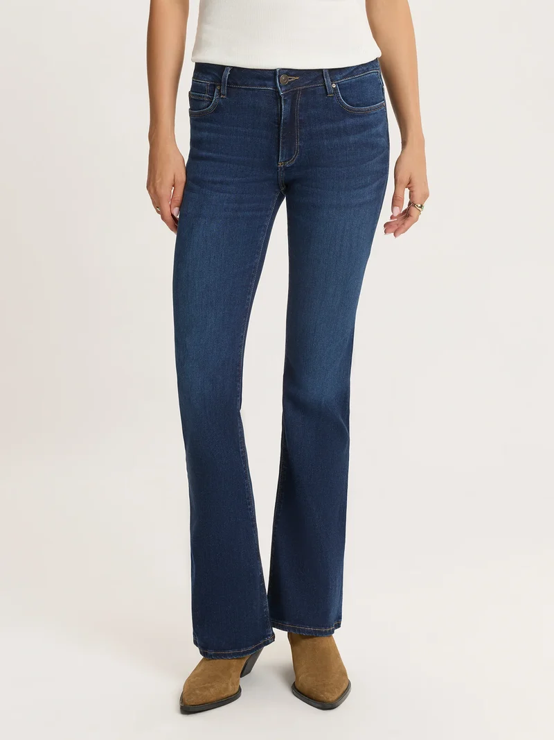 CROSS JEANS - FAYE, Bootcut, High-Waist, Deep Blue
