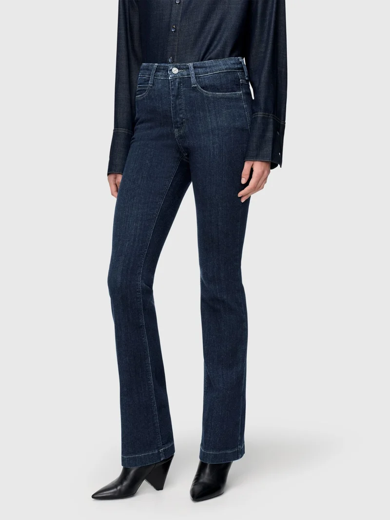 MAC JEANS - DREAM BOOT, Mid Waist, Mega flex Denim Light Bootcut Jeans, Dark Blue