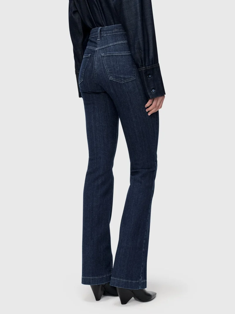 MAC JEANS - DREAM BOOT, Mid Waist, Mega flex Denim Light Bootcut Jeans, Dark Blue