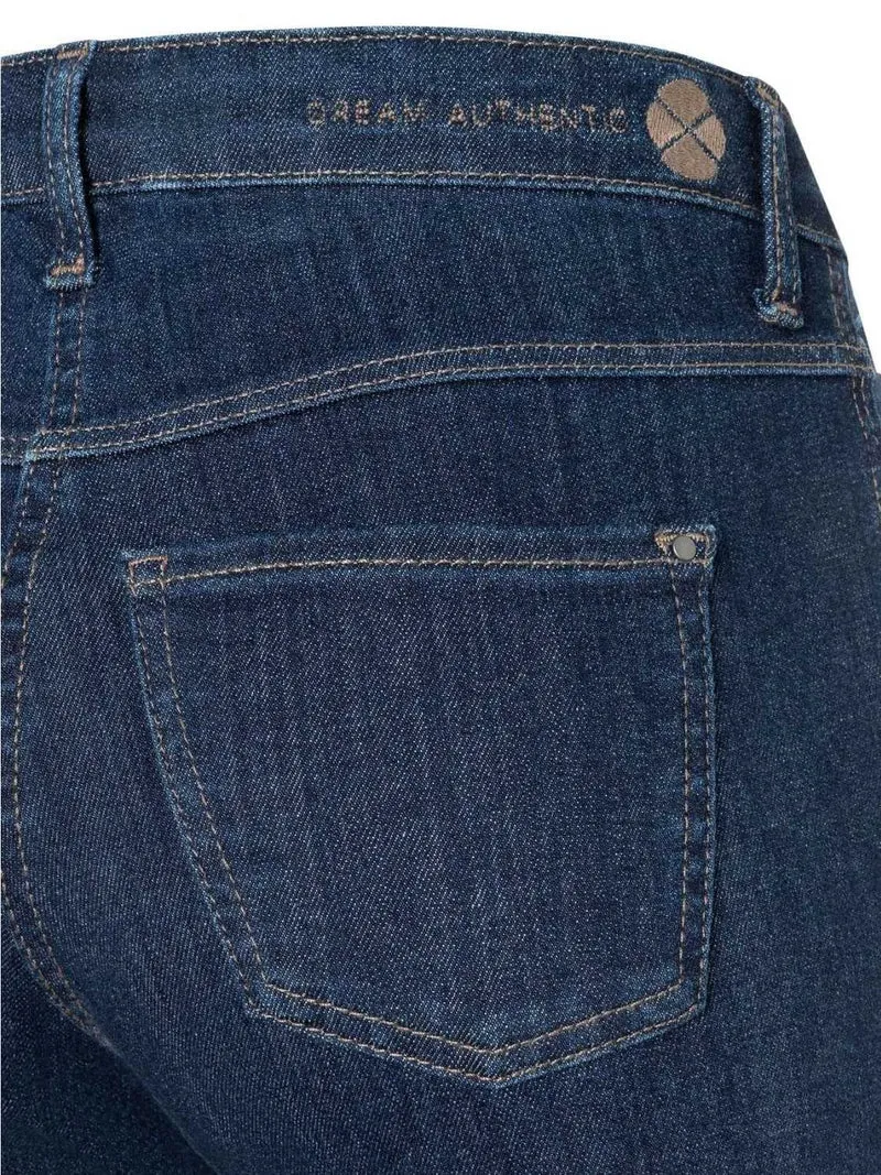MAC JEANS - DREAM BOOT, Mid Waist, Mega flex Denim Light Bootcut Jeans, Dark Blue