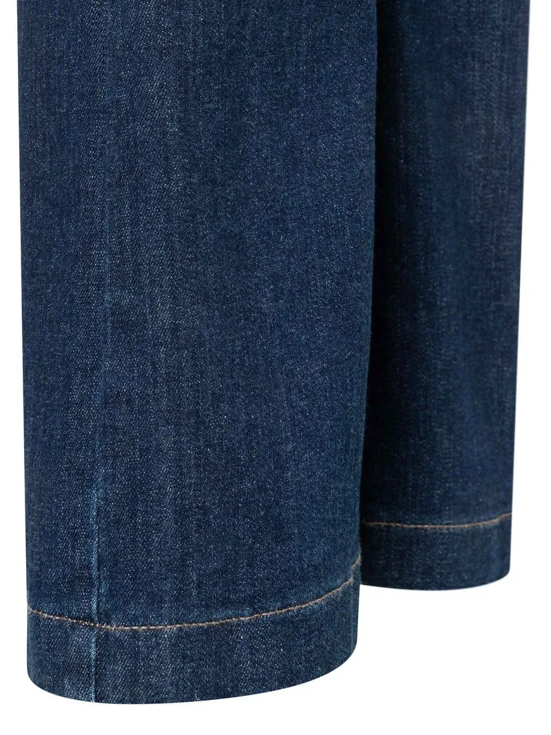 MAC JEANS - DREAM BOOT, Mid Waist, Mega flex Denim Light Bootcut Jeans, Dark Blue